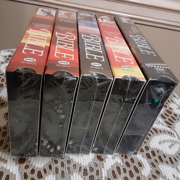 Charlton Heston Presents The Bible 5 VHS Set - Picture 4 of 5